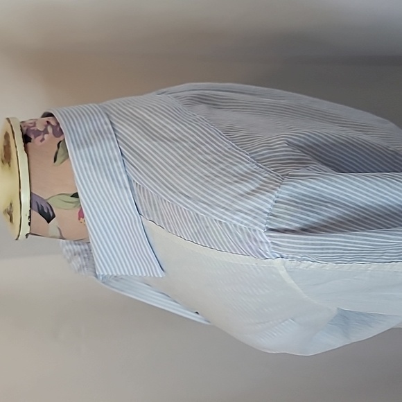 ACNE STUDIO'S 100% Cotton Striped Button down layered Blouse Shirt - Picture 7 of 11